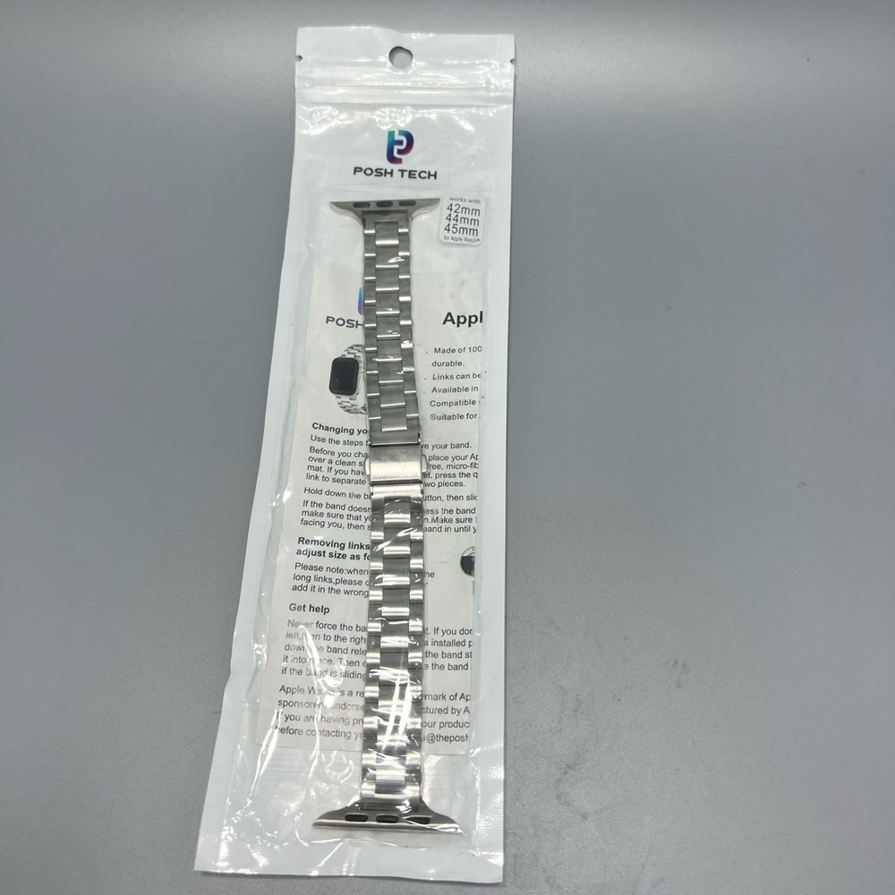 Posh Tech Stainless Steel Apple Watch Band